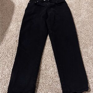 Zara Women's Straight Leg Black Jeans